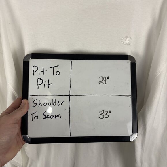 Champion Classic Tagless Big & Tall Long Sleeve T-Shirt Size 3XB White NWT - Picture 6 of 6